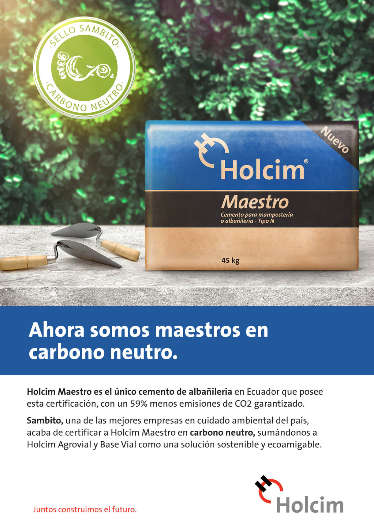 holcim maestro ahora es carbono neutro