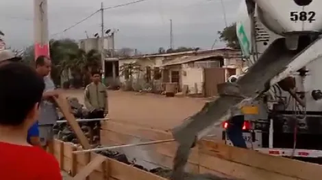 Mejora en canchas comunitarias