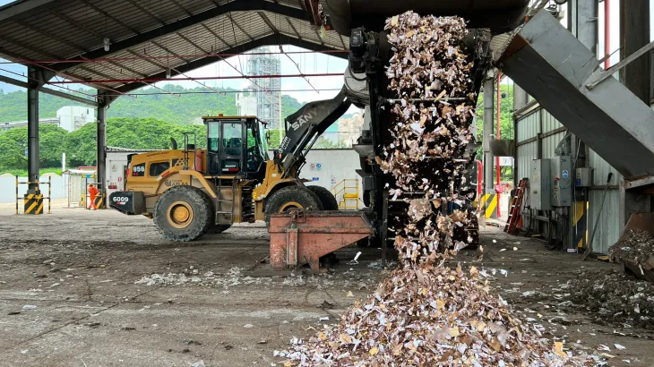 plataforma de solidos trituración de residuos