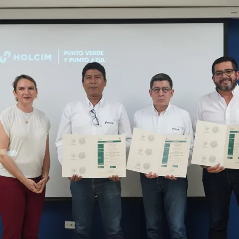 puntos verdes azules