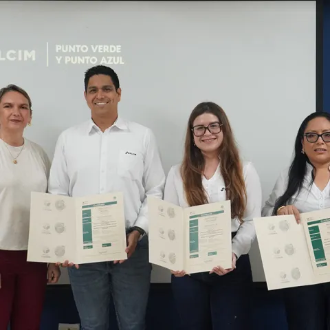 puntos verdes azules